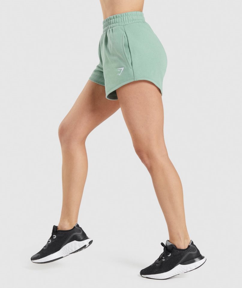 Women's Gymshark Training Sweat Shorts Mint | NZ 5JPDXV